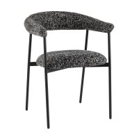 Стул обеденный Toko черно-белый