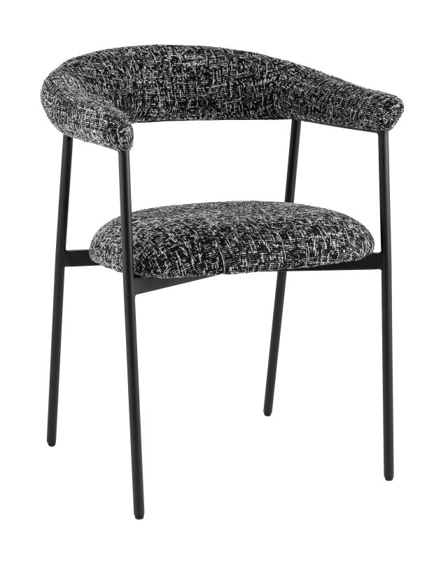 Стул обеденный Toko черно-белый