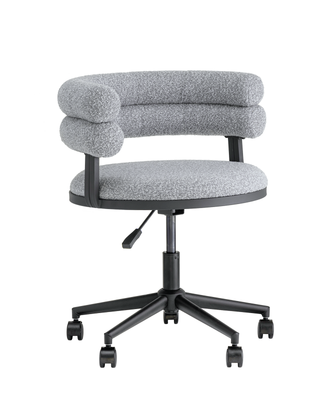 Стул офисный Ponty серый чёрные ножки