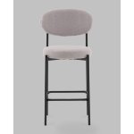 Стул полубарный Бриф DD букле светло-серый