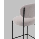 Стул полубарный Бриф DD букле светло-серый