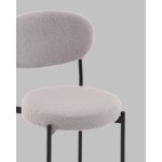 Стул полубарный Бриф DD букле светло-серый