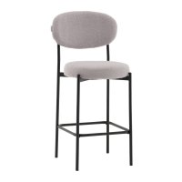 Стул полубарный Бриф DD букле светло-серый