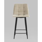 Стул полубарный Джанго велюр бежевый 2 шт.