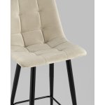 Стул полубарный Джанго велюр бежевый 2 шт.