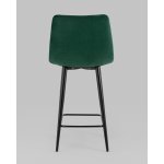 Стул полубарный Джанго велюр зелёный 2 шт.