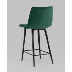 Стул полубарный Джанго велюр зелёный 2 шт.