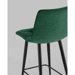 Стул полубарный Джанго велюр зелёный 2 шт.