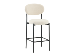 Стул полубарный Бриф DD букле молочный