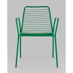 Стул с подлокотниками Дели металл зеленый