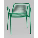 Стул с подлокотниками Дели металл зеленый