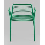 Стул с подлокотниками Дели металл зеленый