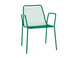Стул с подлокотниками Дели металл зеленый
