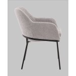 Стул с подлокотниками Кози new ткань букле серый