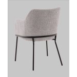 Стул с подлокотниками Кози new ткань букле серый