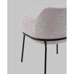Стул с подлокотниками Кози new ткань букле серый