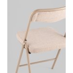 Стул складной Джонни рогожка бежевая каркас бежевый