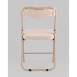 Стул складной Джонни рогожка бежевая каркас бежевый