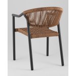 Стул Syna светло-коричневый серые ножки