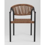 Стул Syna светло-коричневый серые ножки