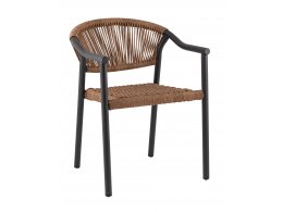 Стул Syna светло-коричневый серые ножки