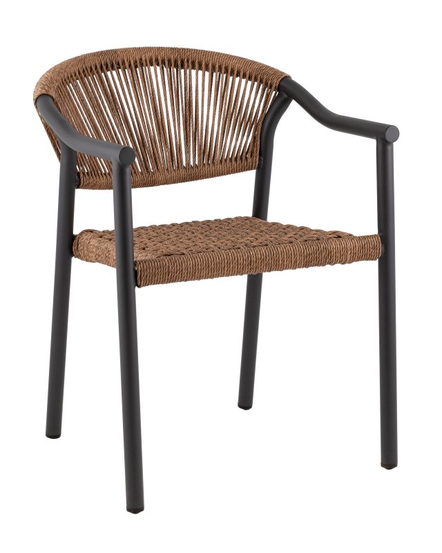 Стул Syna светло-коричневый серые ножки