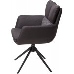 Стул LUIS 360 град. поворот Серый Maison 99# / OTE COBBLE 457 / черный каркас, ®DISAUR