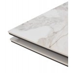 Стол АРИЯ 160 PANDORA LIGHT, керамика / Черный каркас М-City