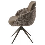 Стул ГРЕЙС (GRACE) 360 град. цвет ТЕМНЫЙ ЛАТТЕ 36-14 / HUNTER-400, экокожа/ ткань / ЛАТТЕ, ®DISAUR