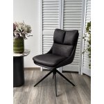 Стул LEROY 360 град. поворот Серый Maison 99# / OTE COBBLE 457 / черный каркас, ®DISAUR