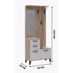 Прихожая Витра ЦС дуб сонома/белый