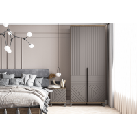 СГ Палау Шкаф 2х ств. табак/ грей софт