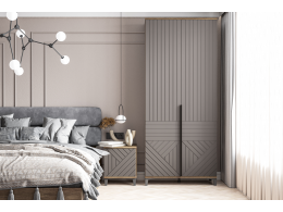 СГ Палау Шкаф 2х ств. табак/ грей софт