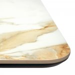 Стол Festa 140x85x77см, керамогранит Calacatte gold