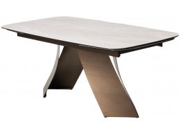 Стол YON 180 TL-109, испанская керамика / Шоколадное золото каркас, ®DISAUR