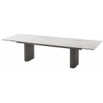 Стол АДАЖИО 240 (320) см ЭЛЛИПС VARESE ONICE, керамика / Латте каркас М-City