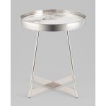 Журнальный столик Гера 50*50 см сталь серебро