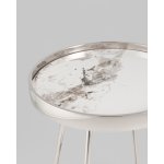 Журнальный столик Гера 50*50 см сталь серебро