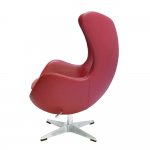 Кресло EGG STYLE CHAIR красный, натуральная кожа Кресло EGG STYLE CHAIR красный, натуральная кожа
