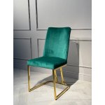 Стул обеденный Пресли DX-2055, 45х44х92, зеленый/золотой