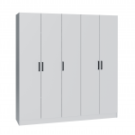 Шкаф комбинированный Ларс (2,0) с зеркалом камень серый