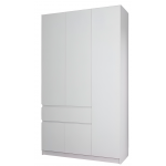 Шкаф распашной Сура (3 ств. 1ящ.) 1200х2100х480 Белый
