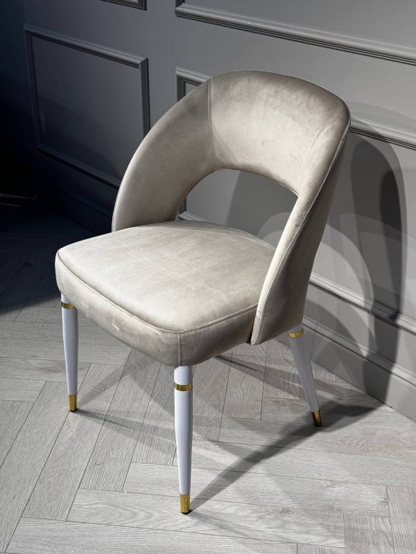 Стул обеденный Оливия ART2367-BG, бежевый /белый Стул обеденный Оливия ART2367-BG, бежевый /белый