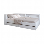 Кровать Ксения с ящиками и головным. блоком ( белая ) 1200х2000