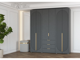 Шкаф Фиеста  2002*2200*500 (Графит/Графит Софт)