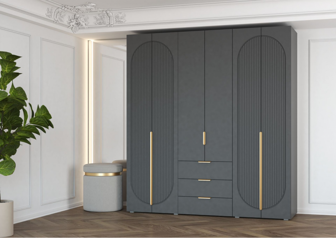 Шкаф Фиеста  2002*2200*500 (Графит/Графит Софт)