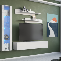 POINT ТИП-35 шкаф навесной Белый/Белый глянец(М24)