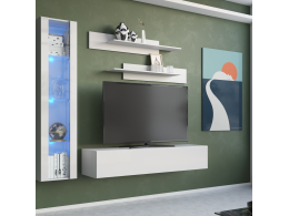 POINT ТИП-35 шкаф навесной Белый/Белый глянец(М24)