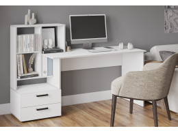 Компьютерный стол СКМ-5 белый