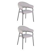 Стул обеденный Leya светло-серый 2 шт.